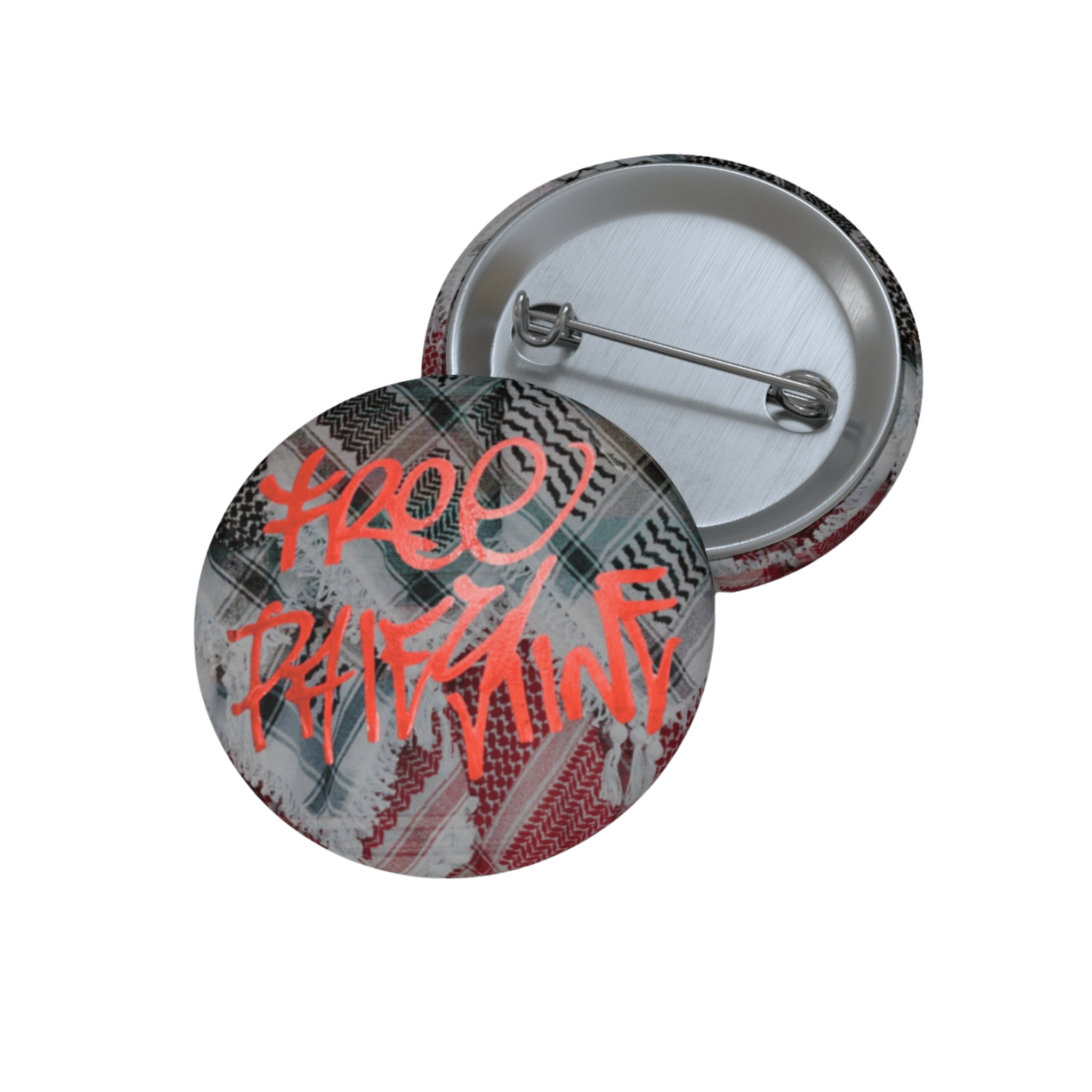 Free Palestine - Pin Button-accessories-activism-anti fascist-NumbskullzKC