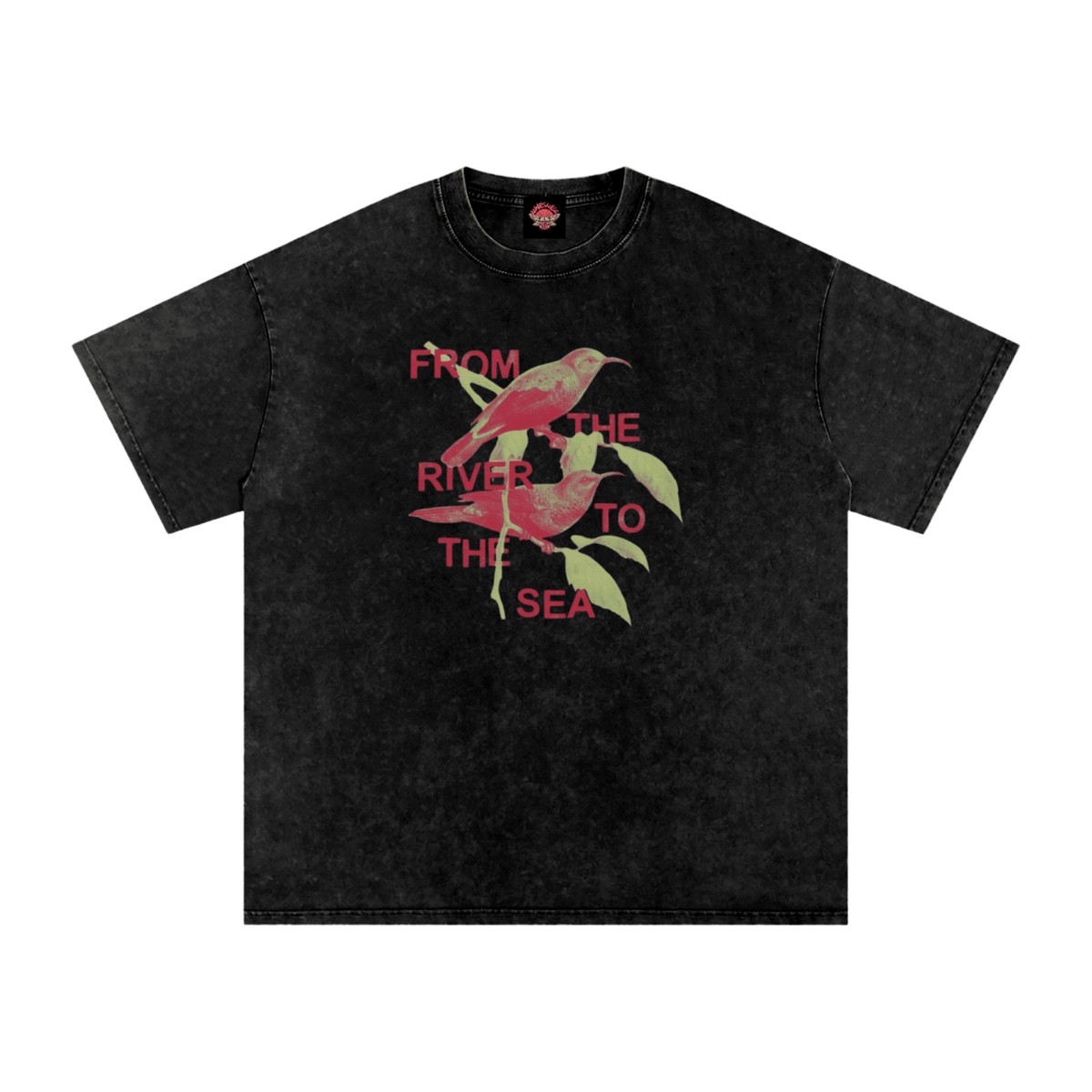 From the River to the Sea - Oversized T-Shirt-[250 collection]-activism-anti fascist-NumbskullzKC