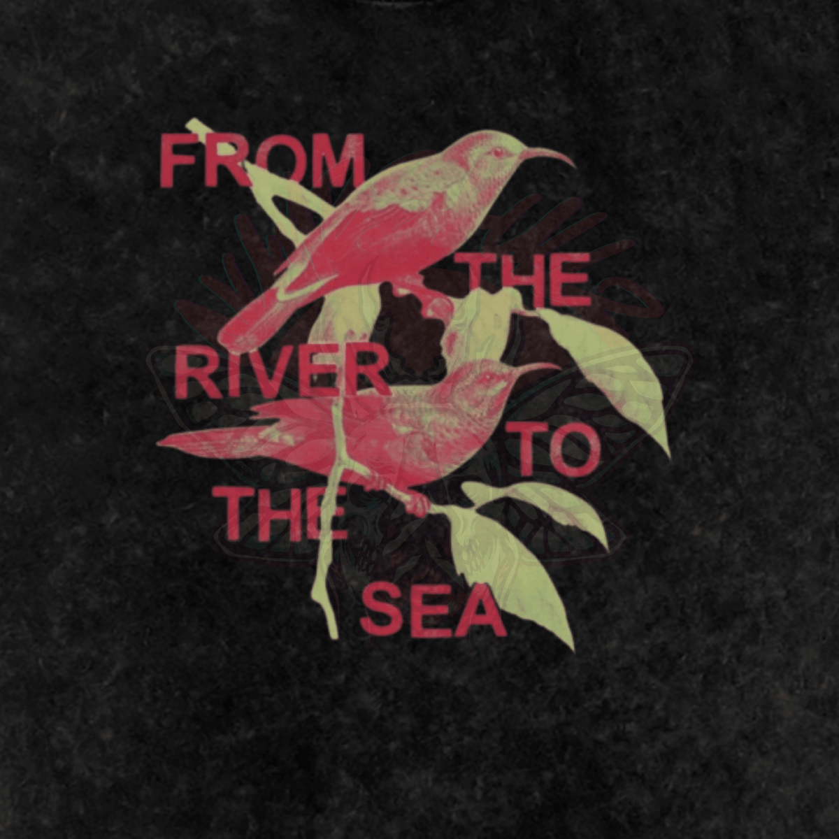 From the River to the Sea - Oversized T-Shirt-[250 collection]-activism-anti fascist-NumbskullzKC