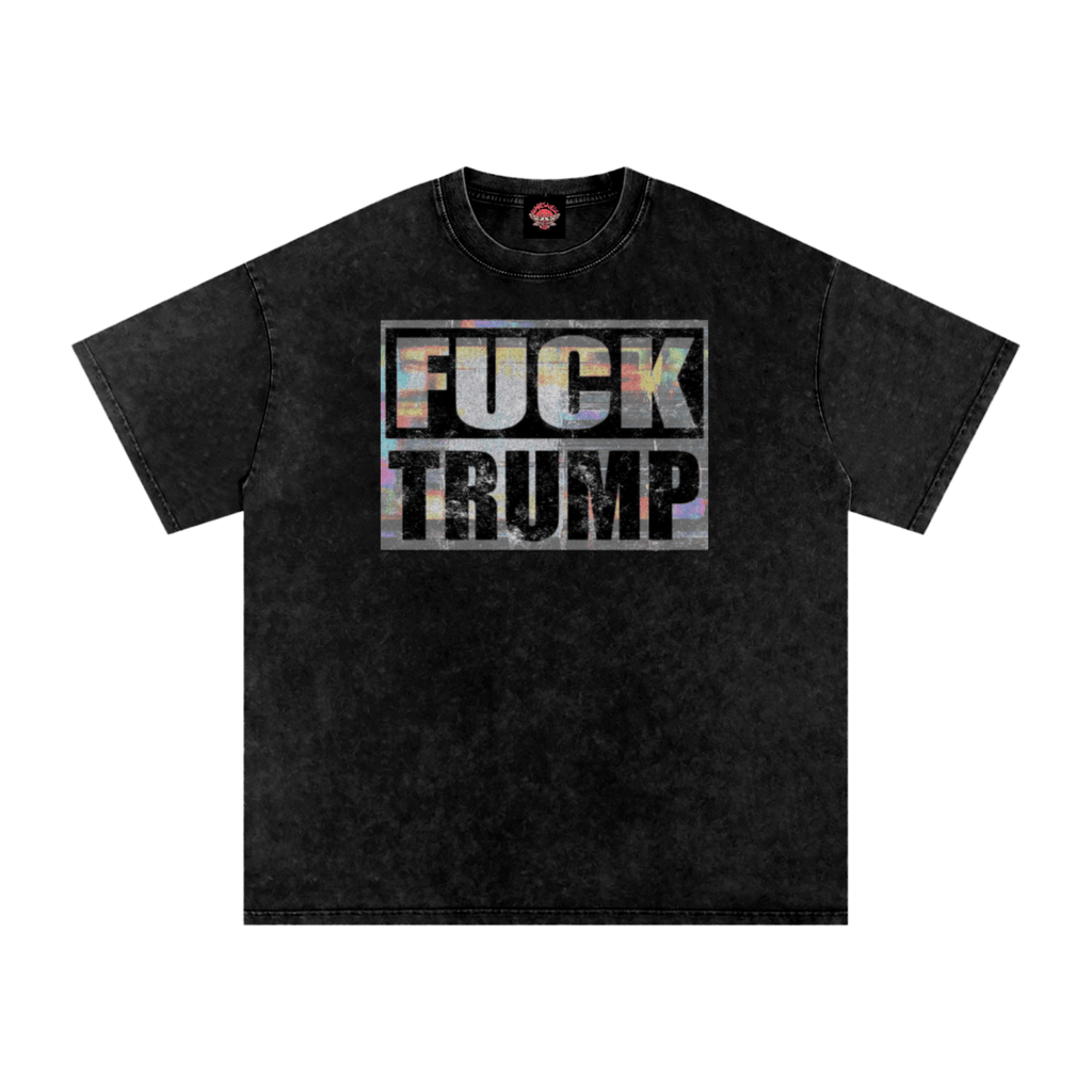 FUCK TRUMP - Oversized T-Shirt [LIMITED 250]-activism-glitchcore-men's shirts-NumbskullzKC