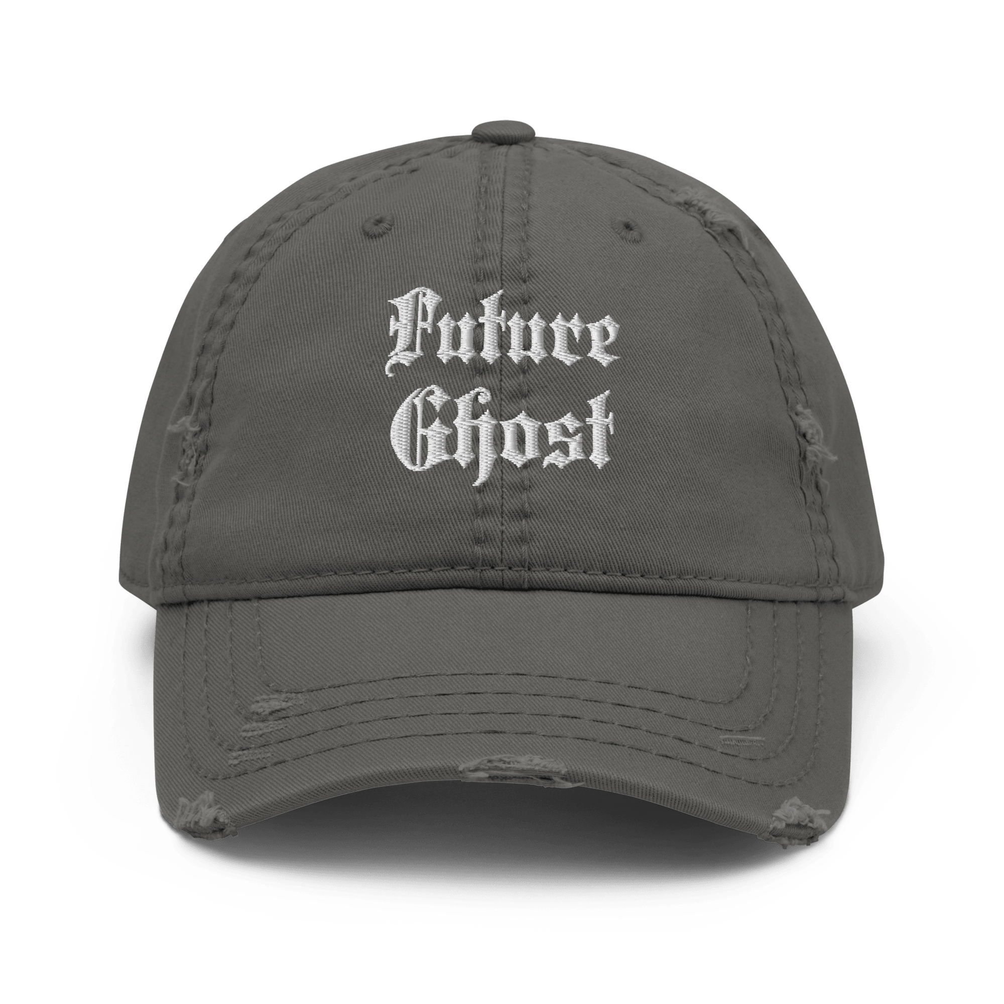 Future Ghost - Distressed Adjustable Ball Cap - ballcap - baseball style hats - hats - Numbskullz