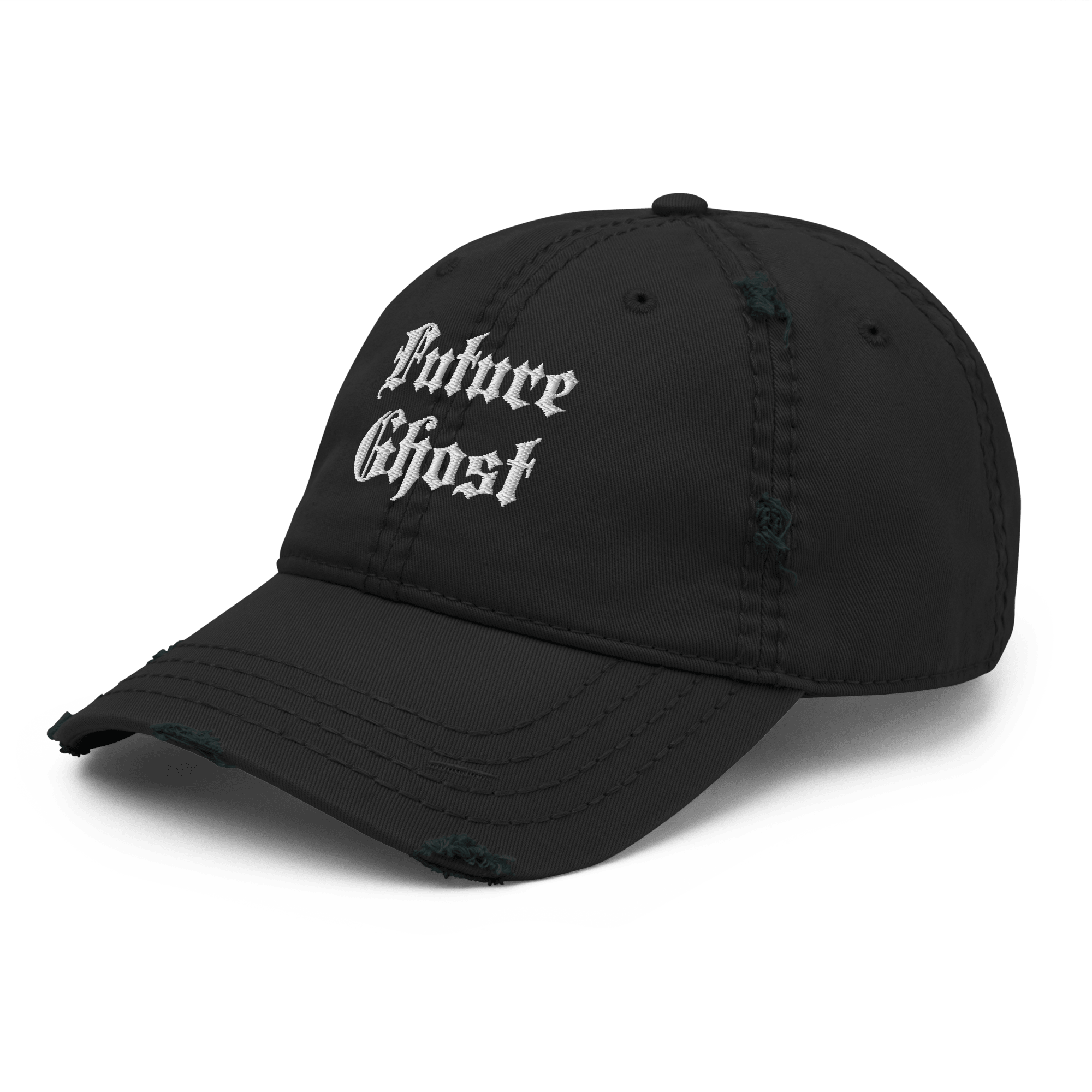 Future Ghost - Distressed Adjustable Ball Cap - ballcap - baseball style hats - hats - Numbskullz