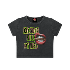 Gender Kills My Vibe - Snow Washed Crop Top - cropped - lgbtq - men's shirts - NumbskullzKC