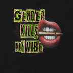 Gender Kills My Vibes - Relaxed Fit Crop Top-cropped tee-human rights-lgbtq-NumbskullzKC