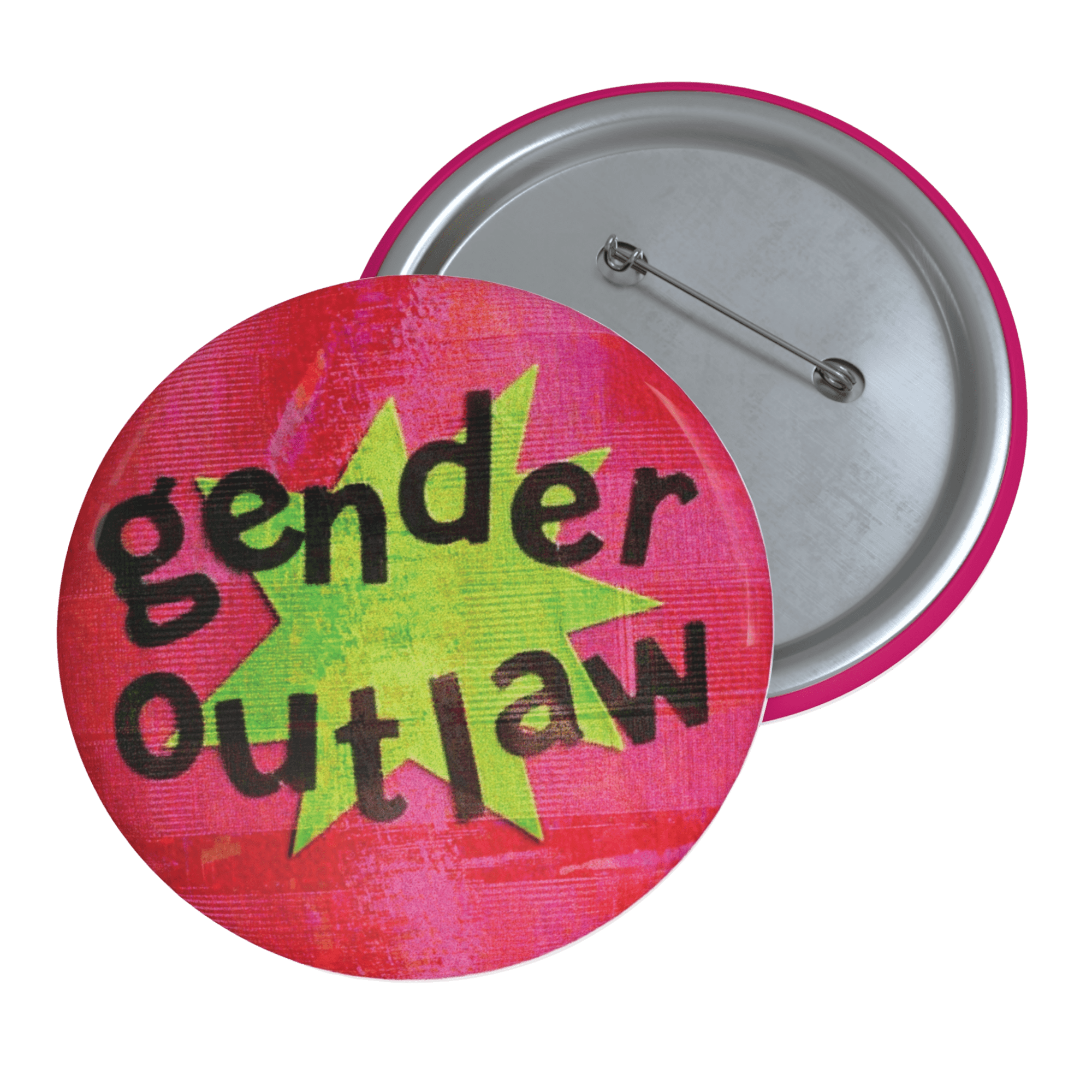 Gender Outlaw - Pin Button [LIMITED] - accessories - decorative pins - glitchcore - Numbskullz