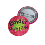 Gender Outlaw - Pin Button [LIMITED] - accessories - decorative pins - glitchcore - Numbskullz