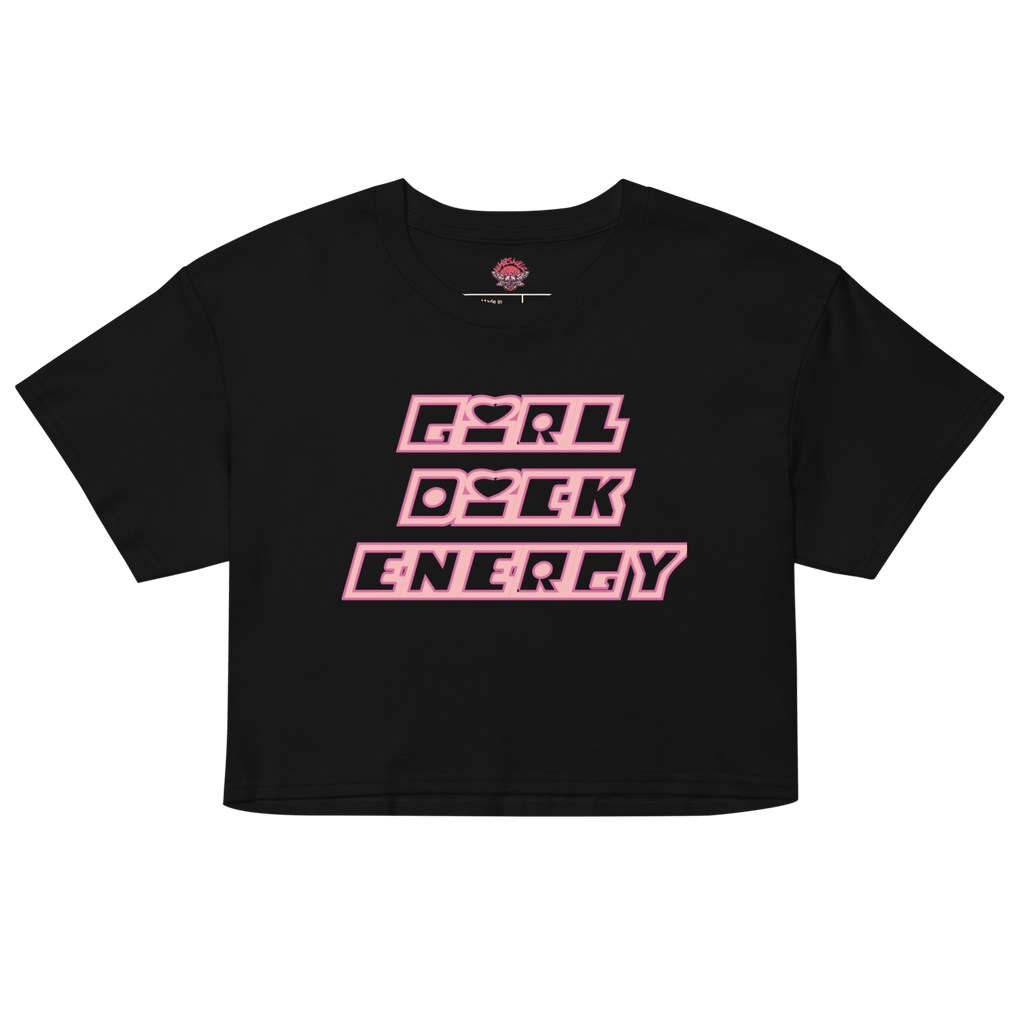 Girl Dick Energy - Relaxed Fit Crop Top-cropped tee-hearts-men's shirts-NumbskullzKC