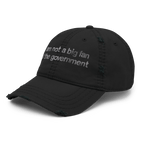 Government Hater - Distressed Ball Cap - activism - ballcap - baseball style hats - Numbskullz