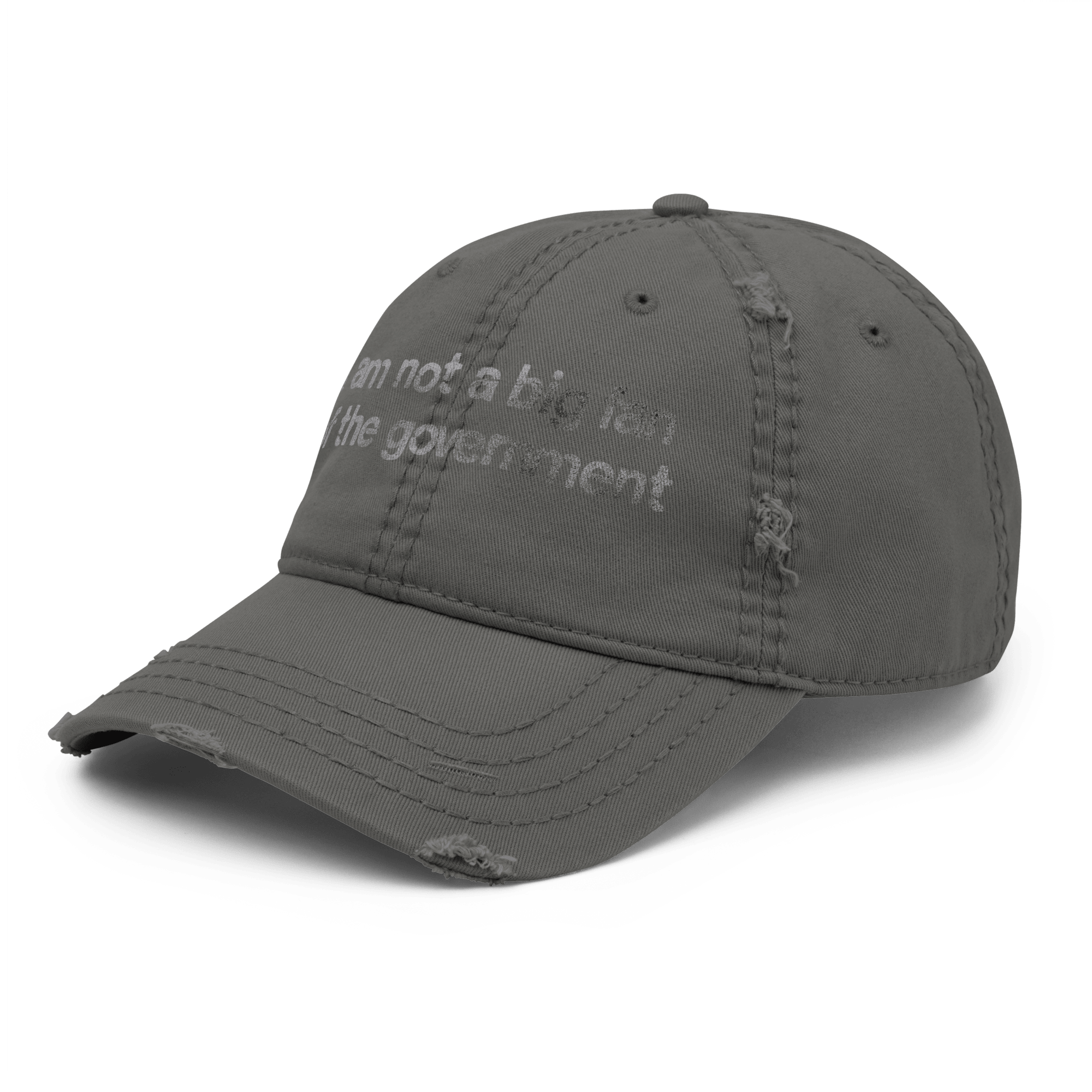 Government Hater - Distressed Ball Cap - activism - ballcap - baseball style hats - Numbskullz