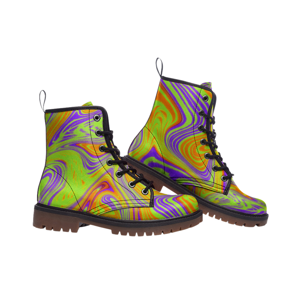 Groovy, Baby - Combat Boot - boots - combat boots - fashion boots - Numbskullz