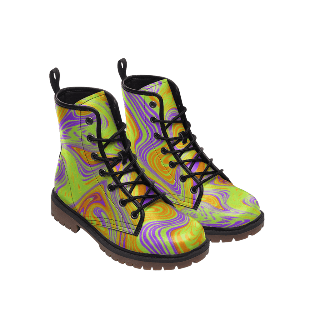 Groovy, Baby - Combat Boot - boots - combat boots - fashion boots - Numbskullz
