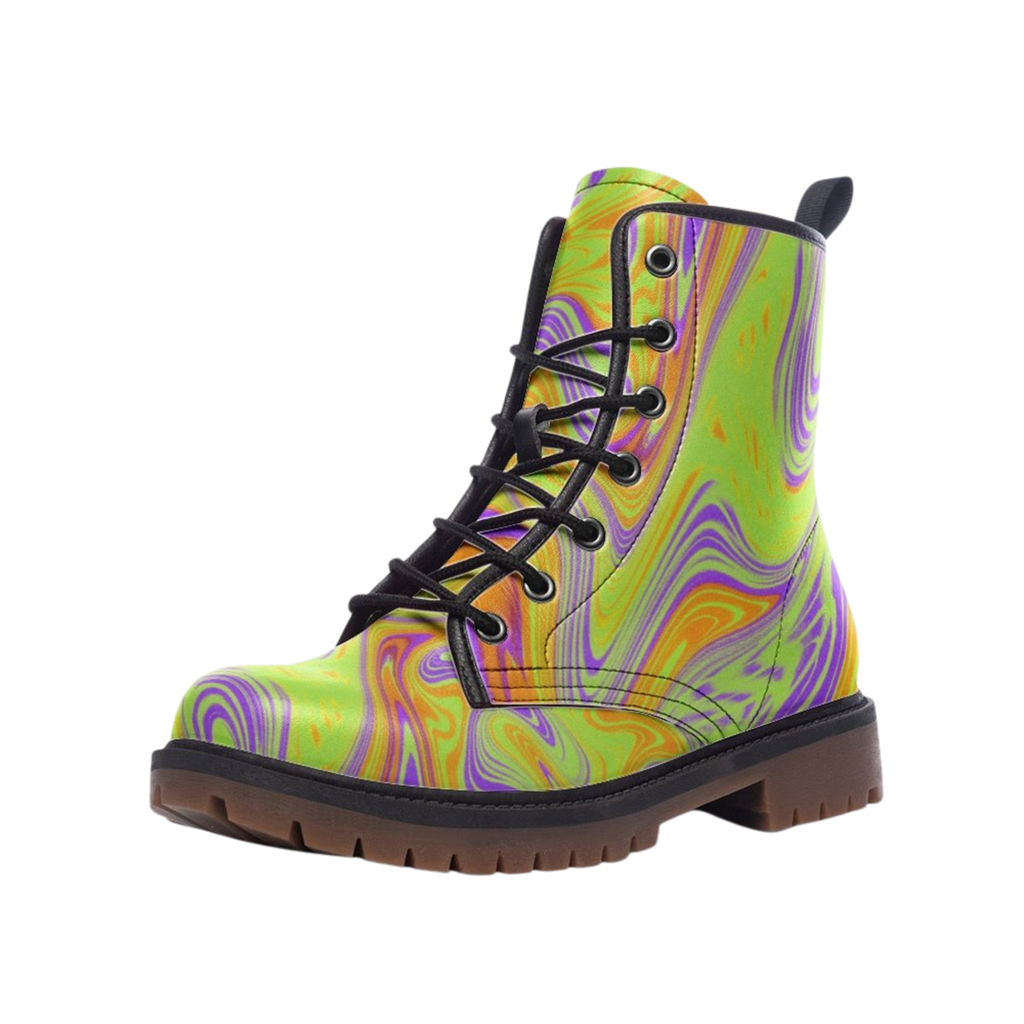 Groovy, Baby - Combat Boot - boots - combat boots - fashion boots - Numbskullz