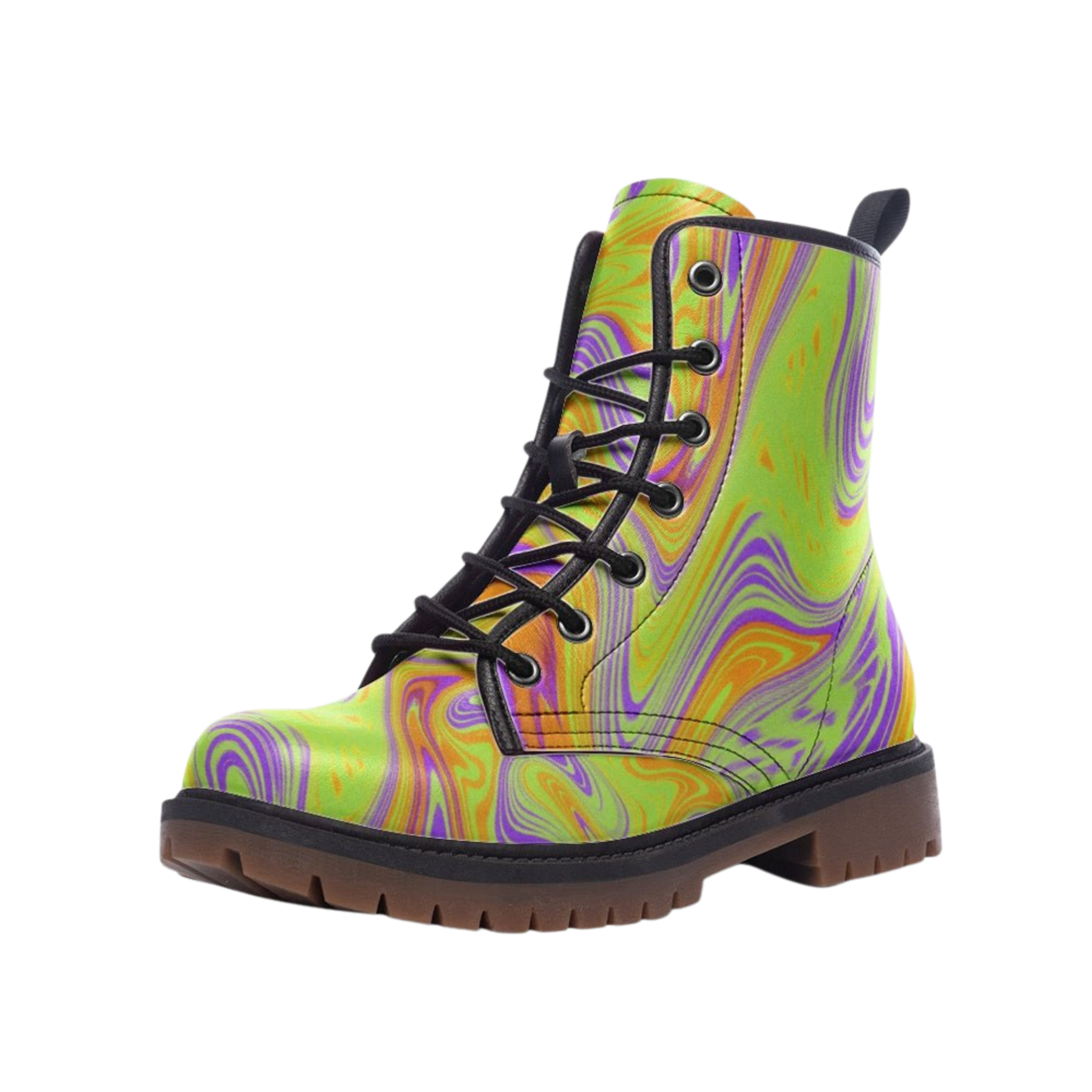 Groovy, Baby - Combat Boot - boots - combat boots - fashion boots - Numbskullz