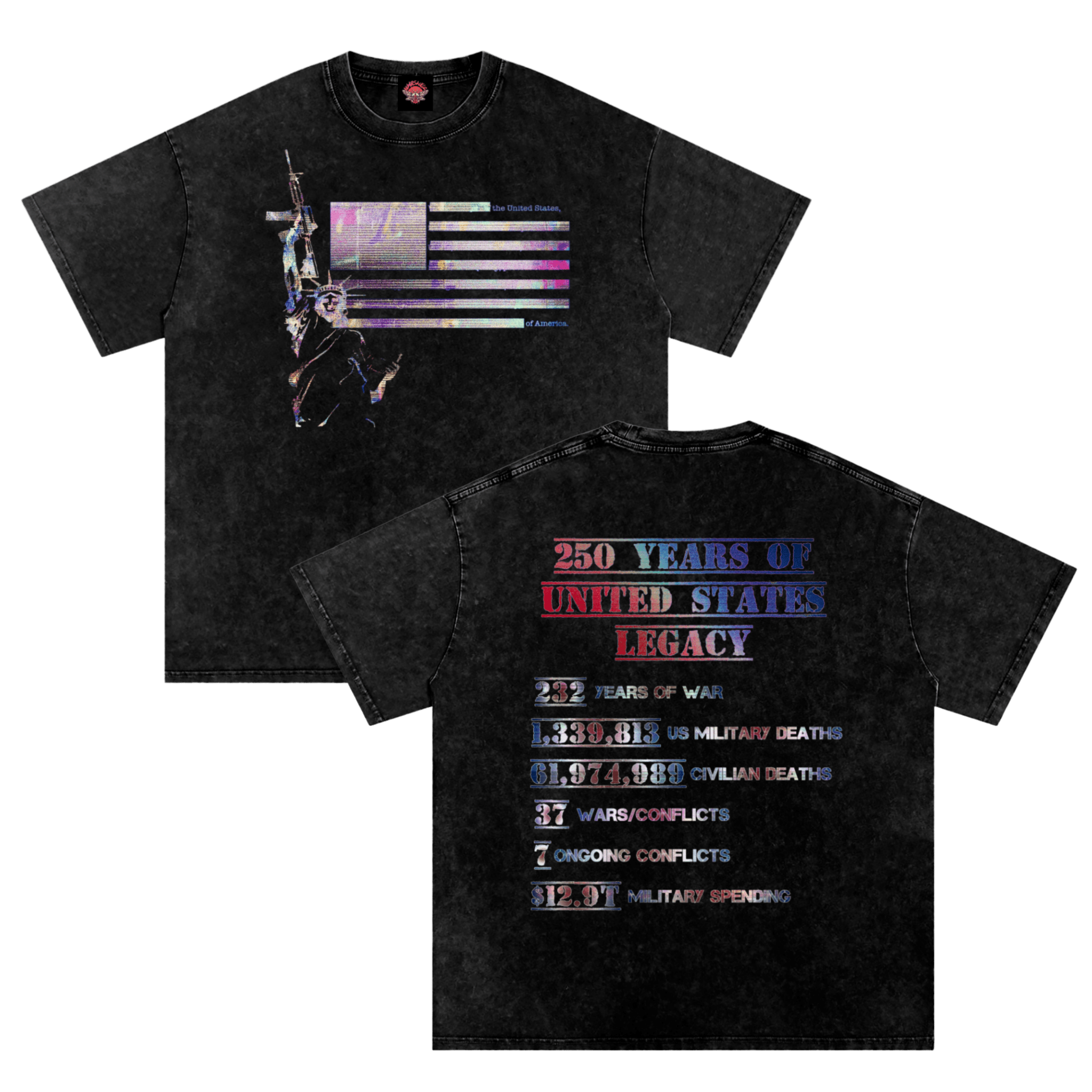 Happy Birthday, America - Oversized T-Shirt [LIMITED 250]-glitchcore-men's shirts-NumbskullzKC