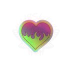 Hearts Afire - Holographic Sticker - accessories - graphics - hearts - Numbskullz