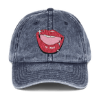 Heh - Heh - Stonewashed Cotton Twill Baseball Cap - ballcap - baseball style hats - graphic call caps - NumbskullzKC