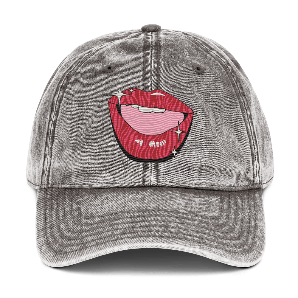 Heh - Heh - Stonewashed Cotton Twill Baseball Cap - ballcap - baseball style hats - graphic call caps - NumbskullzKC