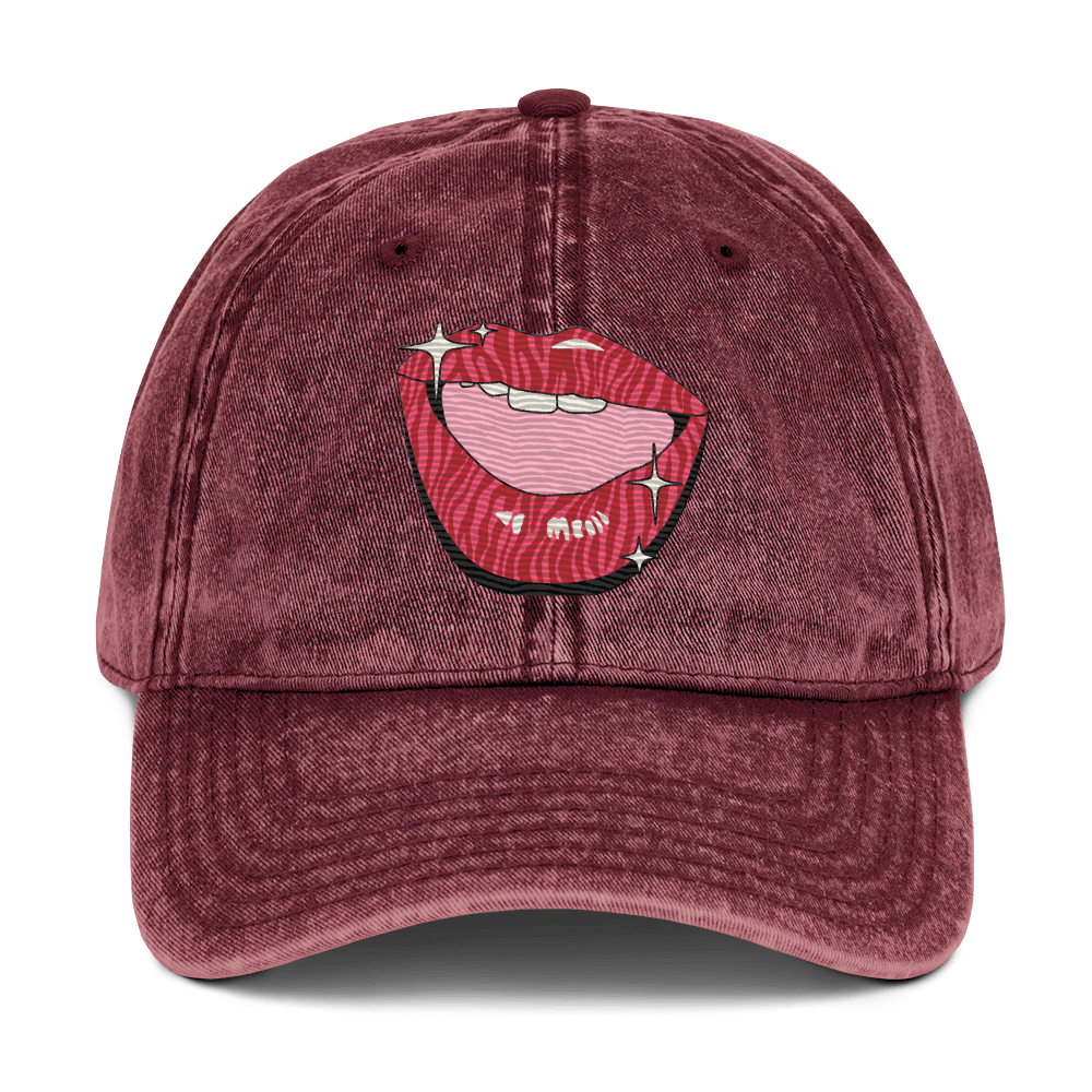 Heh - Heh - Stonewashed Cotton Twill Baseball Cap - ballcap - baseball style hats - graphic call caps - NumbskullzKC