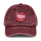 Heh - Heh - Stonewashed Cotton Twill Baseball Cap - ballcap - baseball style hats - graphic call caps - NumbskullzKC