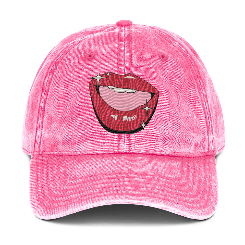 Heh - Heh - Stonewashed Cotton Twill Baseball Cap - ballcap - baseball style hats - graphic call caps - NumbskullzKC