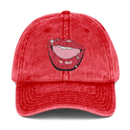 Heh - Heh - Stonewashed Cotton Twill Baseball Cap - ballcap - baseball style hats - graphic call caps - NumbskullzKC