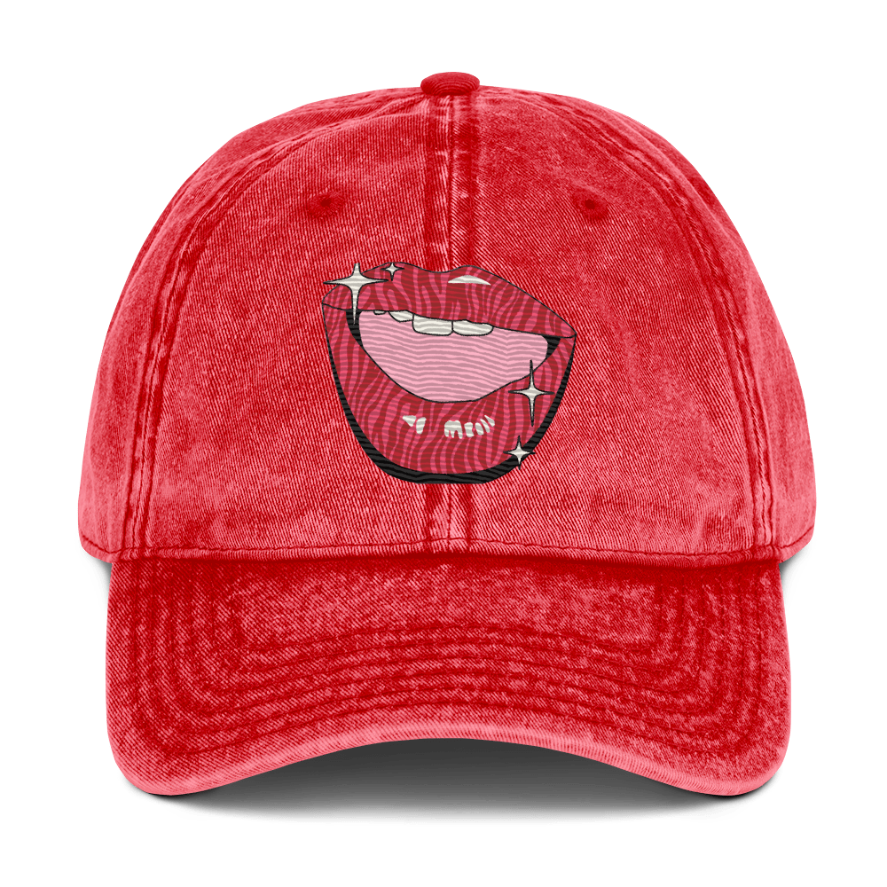 Heh - Heh - Stonewashed Cotton Twill Baseball Cap - ballcap - baseball style hats - graphic call caps - NumbskullzKC