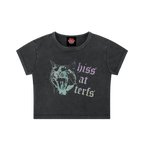 Hiss at TERFs - Snow Washed Crop Top - animal - cropped - lgbtq - NumbskullzKC