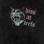 Hiss at TERFs - Snow Washed Crop Top - animal - cropped - lgbtq - NumbskullzKC