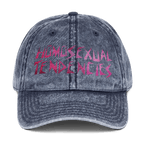 Homosexual Tendencies - Stonewashed Ball Cap - ballcap - baseball style hats - funny ballcaps - Numbskullz