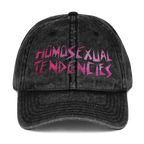 Homosexual Tendencies - Stonewashed Ball Cap - ballcap - baseball style hats - funny ballcaps - Numbskullz