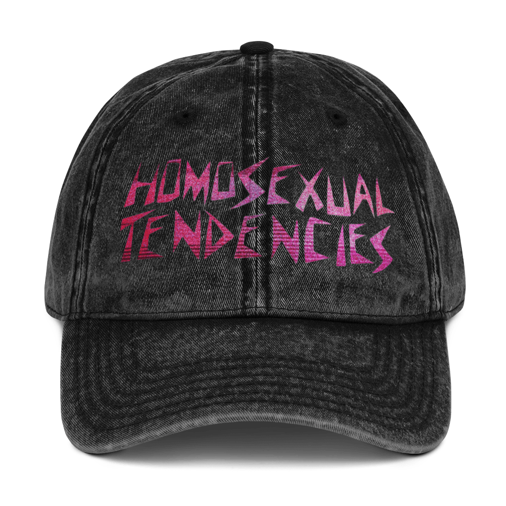 Homosexual Tendencies - Stonewashed Ball Cap - ballcap - baseball style hats - funny ballcaps - Numbskullz