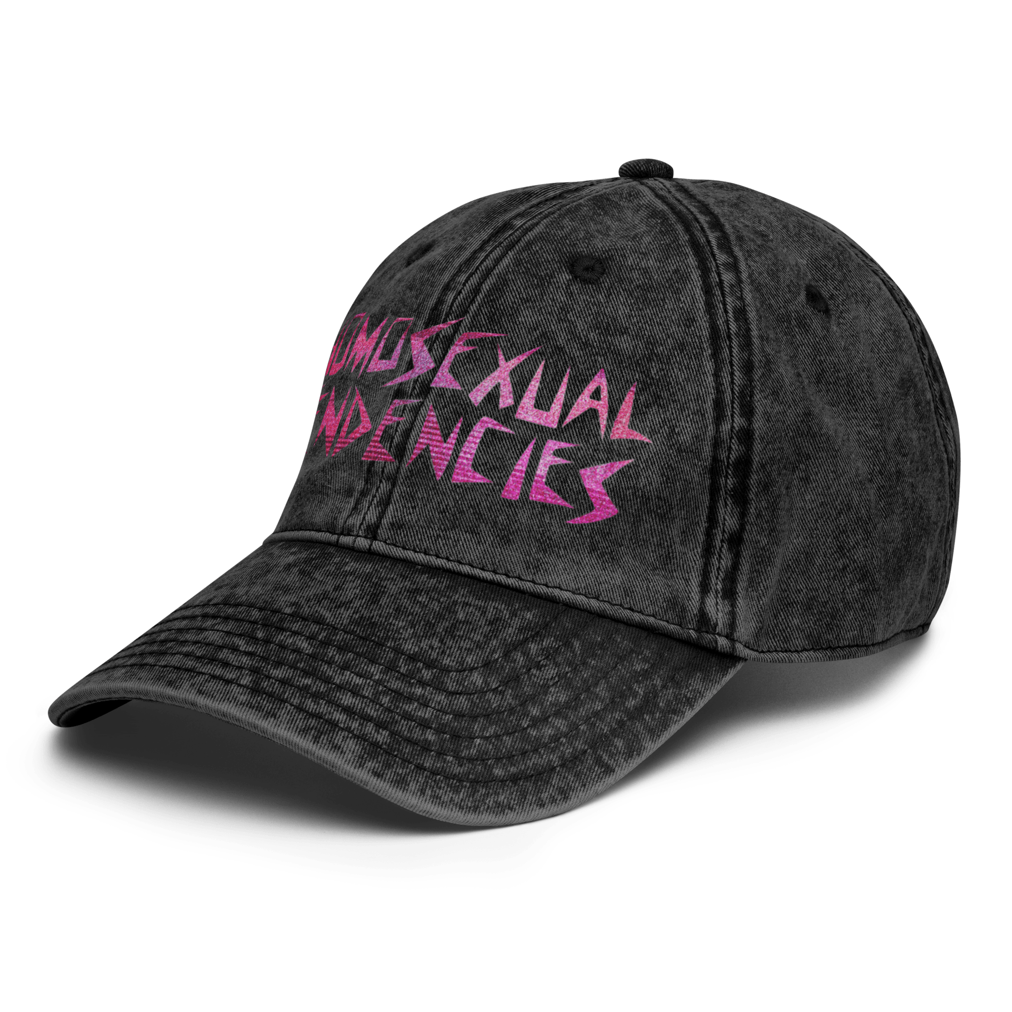 Homosexual Tendencies - Stonewashed Ball Cap - ballcap - baseball style hats - funny ballcaps - Numbskullz