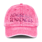 Homosexual Tendencies - Stonewashed Ball Cap - ballcap - baseball style hats - funny ballcaps - Numbskullz