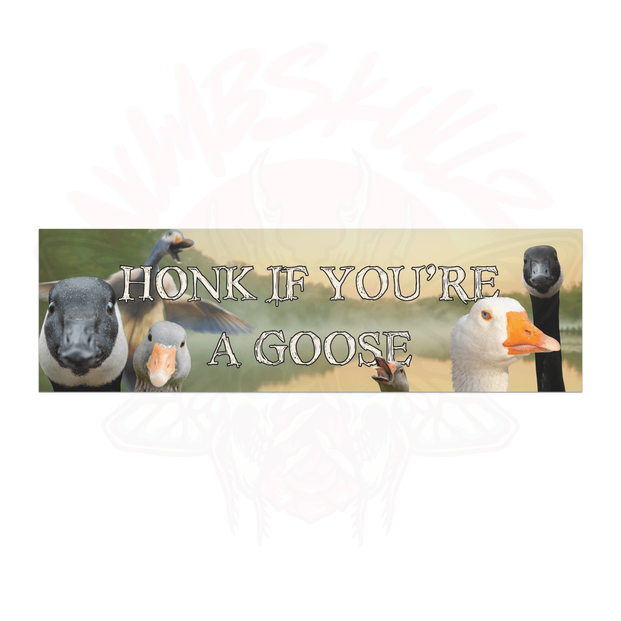 Honk If You're a Goose - Car Magnet-bumper magnets-car decor-humor-Numbskullz