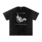 Hunting Mummies [Brendan Fraser] - Oversized T-Shirts-90s-film-men's shirts-NumbskullzKC