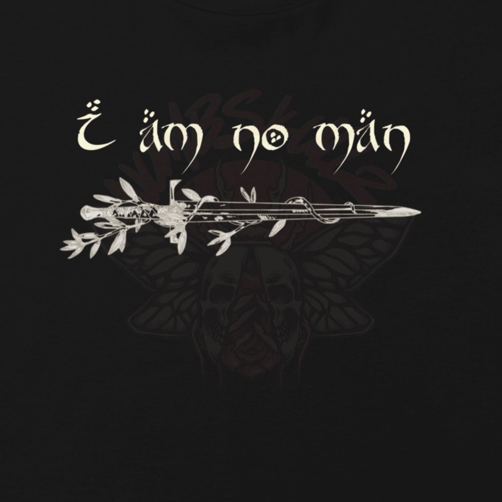 I Am No Man - Relaxed Crop Top-books-feminism-film-NumbskullzKC
