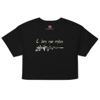 I Am No Man - Relaxed Crop Top-books-feminism-film-NumbskullzKC