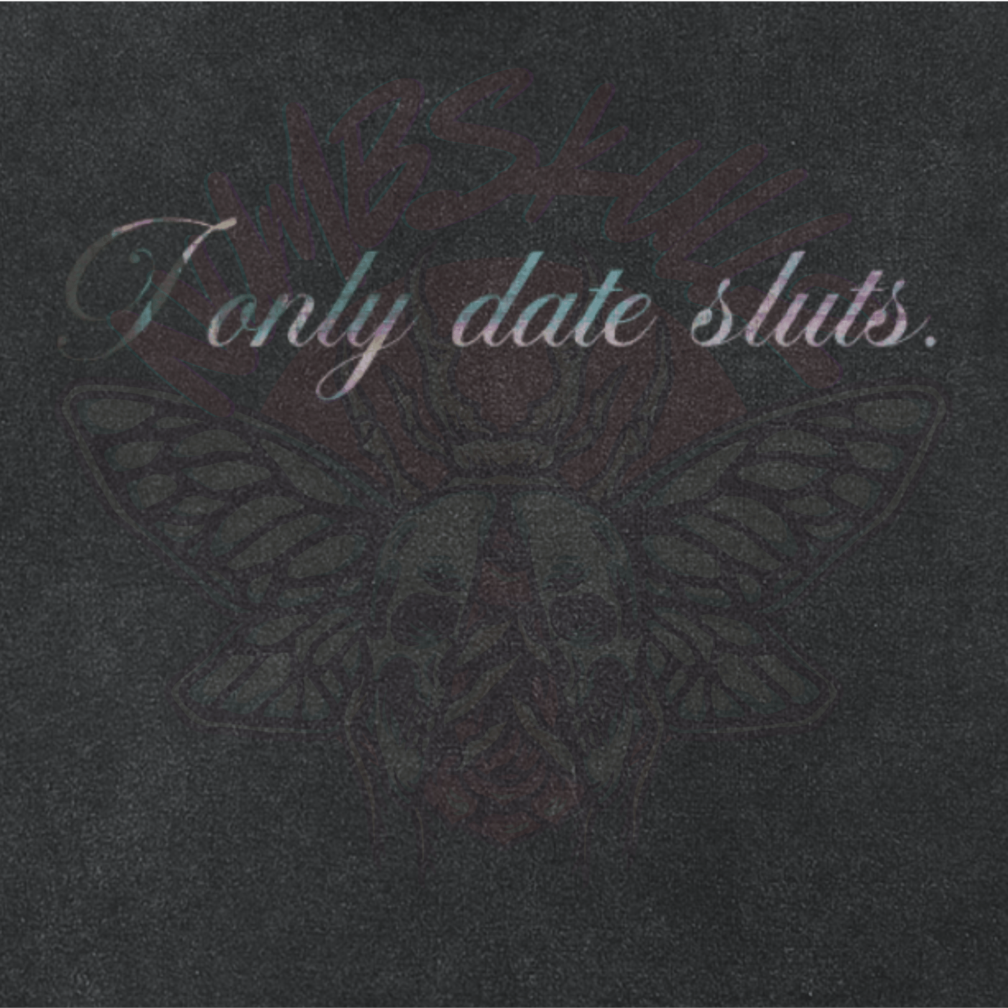 I Only Date Sluts - Snow Washed Crop Top-humor-men's shirts-Numbskullz-NumbskullzKC