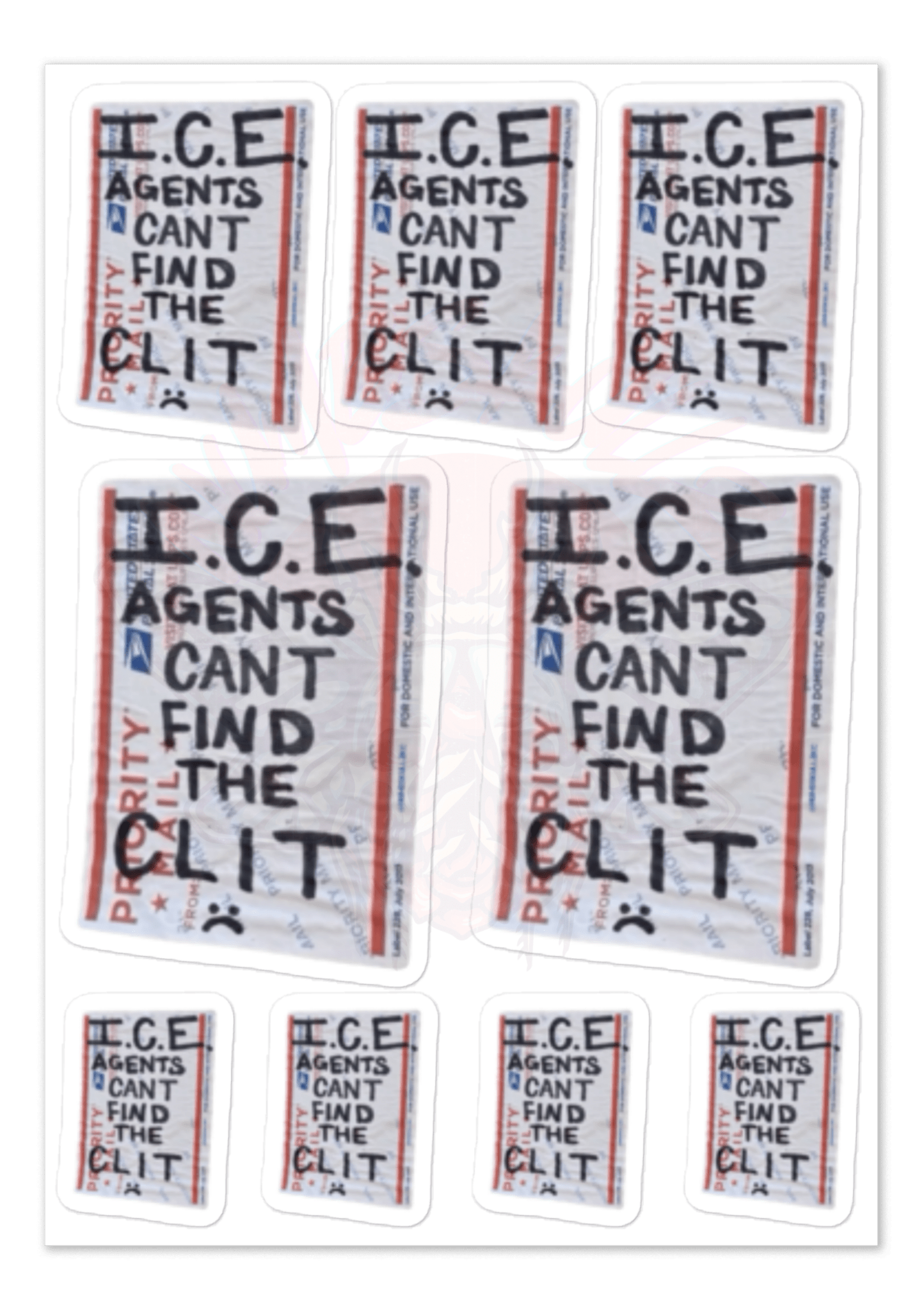 ICE is Frigid, Ew - Vinyl Sticker Sheet-accessories-anti fascist-human rights-NumbskullzKC
