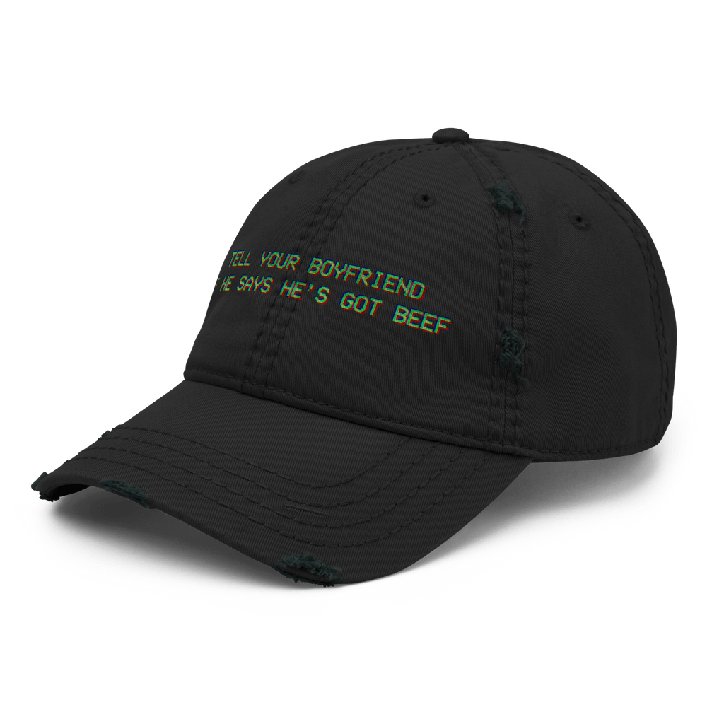 I'm a Vegetarian - Distressed Ball Cap - ballcap - baseball style hats - distressed ball cap - Numbskullz