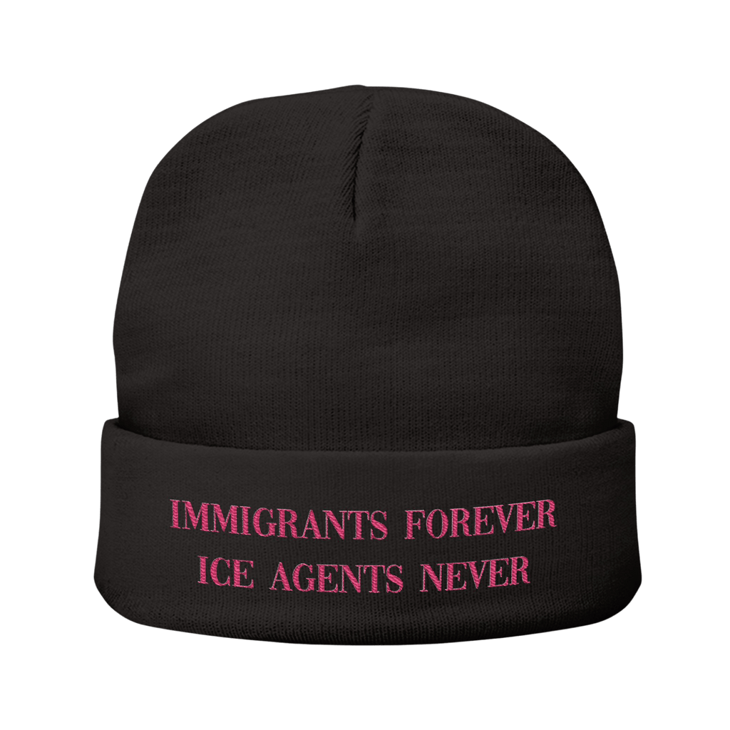 Immigrants Forever - Knit Beanie-Accessories-Beanies-Embroidery-NumbskullzKC