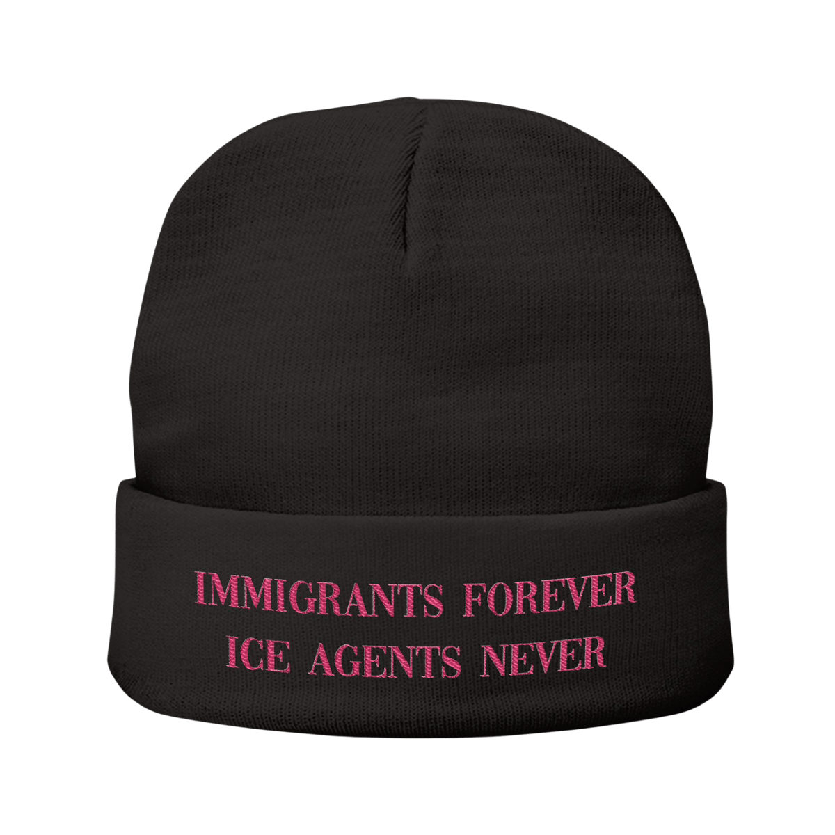 Immigrants Forever - Knit Beanie-Accessories-Beanies-Embroidery-NumbskullzKC