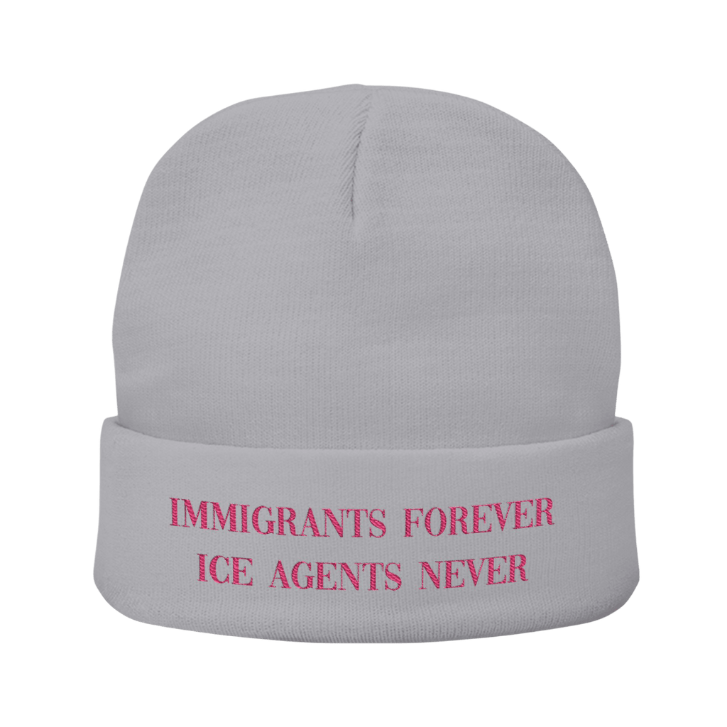 Immigrants Forever - Knit Beanie-Accessories-Beanies-Embroidery-NumbskullzKC