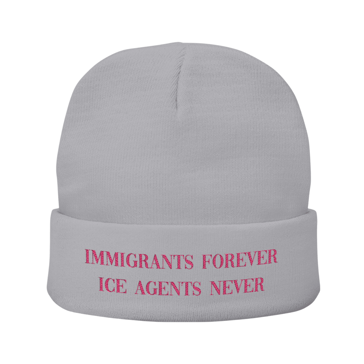 Immigrants Forever - Knit Beanie-Accessories-Beanies-Embroidery-NumbskullzKC