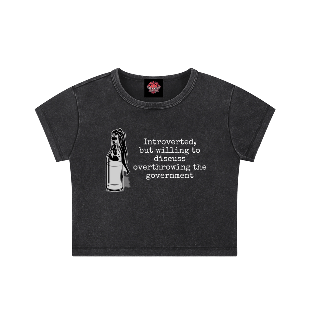 Introverted Rebel - Crop Top - cropped - protest - protestwear - Numbskullz