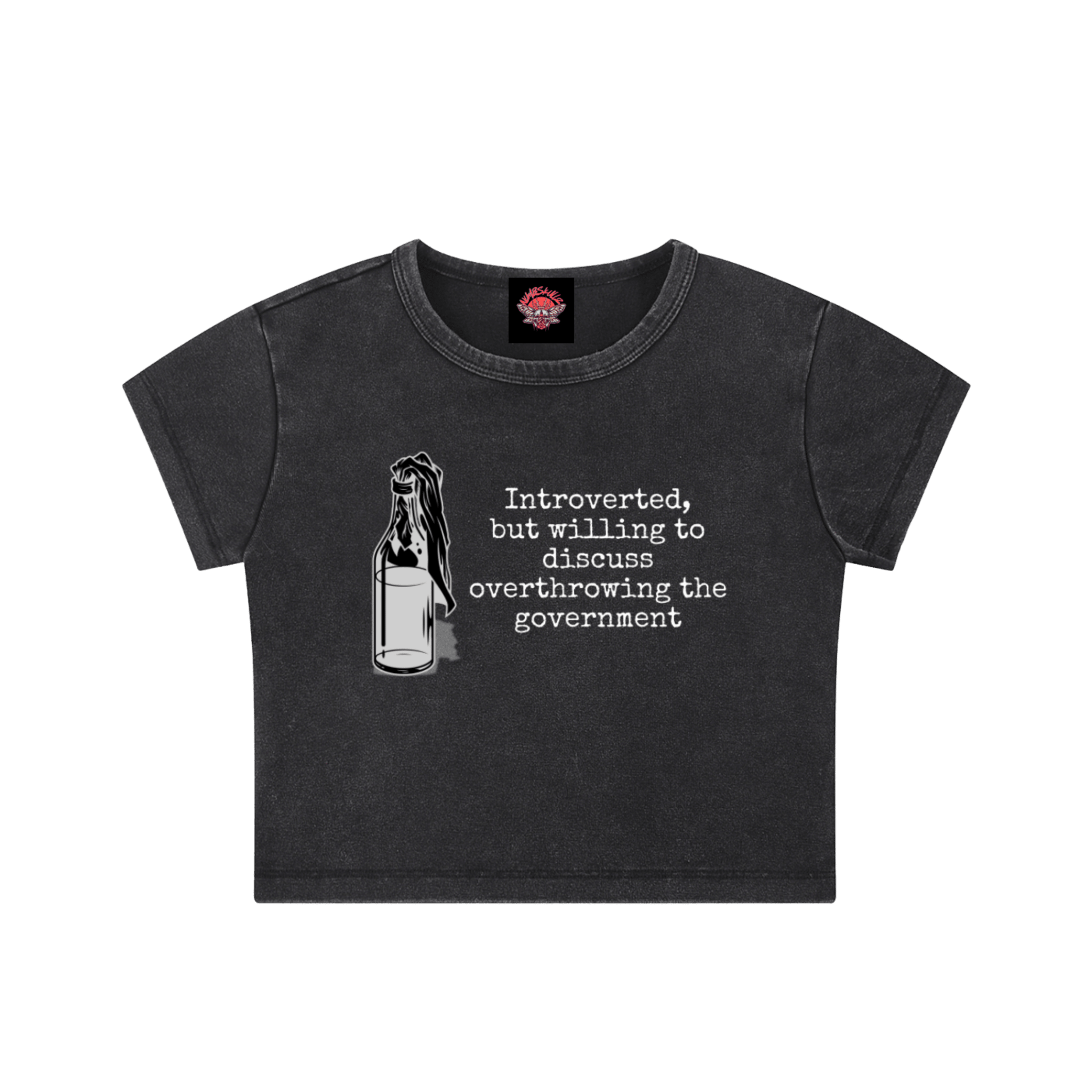 Introverted Rebel - Crop Top - cropped - protest - protestwear - Numbskullz