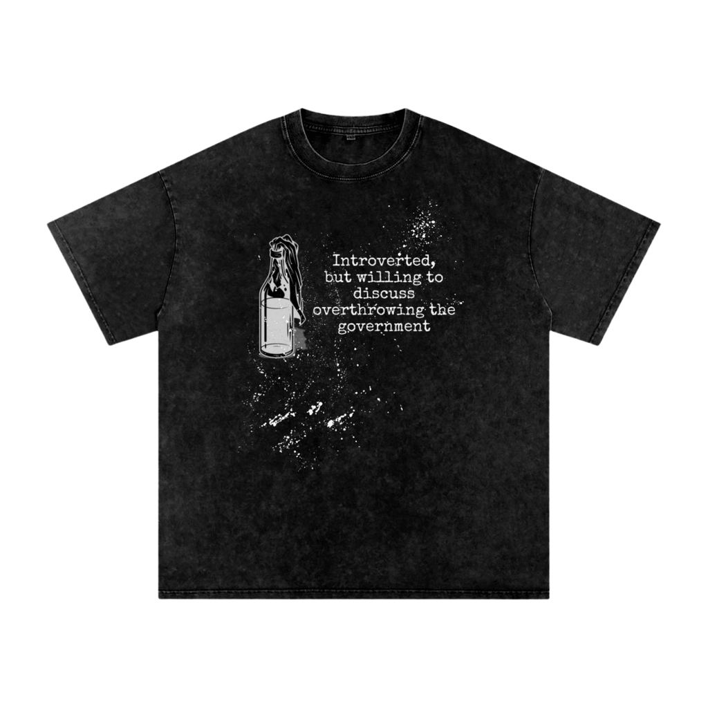 Introverted Rebel - Oversized T-Shirt - oversized T-shirts - political - protest - Numbskullz