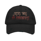 Jesus Was an Anarchist - Distressed Ball Cap-ballcap-men's ball caps-Numbskullz-NumbskullzKC