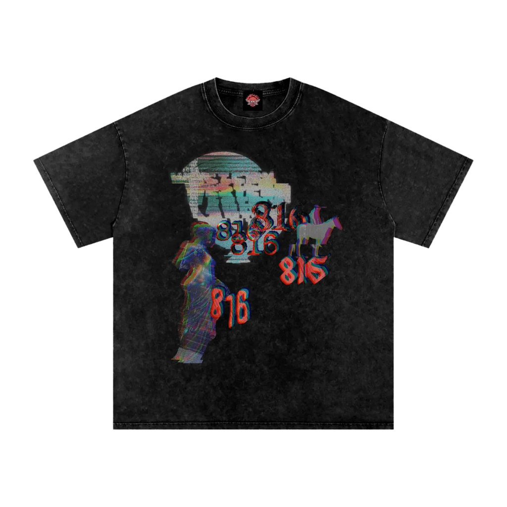 KCMO Love - Oversized Tee - 816 - kansas city - KCMO - NumbskullzKC