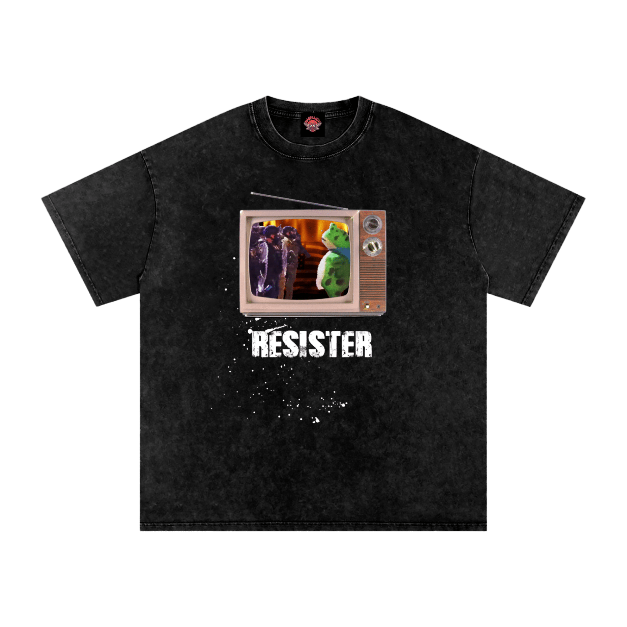 La Grenouille de Résistance - Oversized T-Shirt - oversized T-shirts - political - protest - NumbskullzKC
